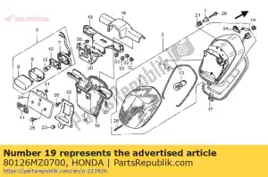 honda 80126MZ0700 blijf een licentielicht - Onderkant