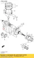 1222031G20, Suzuki, krukas, r suzuki  lt a 750 2008 2009 2010 2011 2012 2014 2015 2016 2017 2018 2019, Nieuw