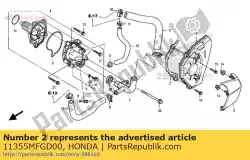 Aquí puede pedir placa comp., cadena de transmisión de Honda , con el número de pieza 11355MFGD00: