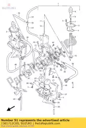 Qui puoi ordinare e anello, acceleratore da Suzuki , con numero parte 1361712C00: