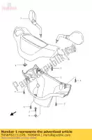 5WWF621311P9, Yamaha, covre lidar com dpbmh superior yamaha cw 50 2011 2013, Novo