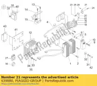 639880, Piaggio Group, Beugel voor ht-spoel gilera piaggio nexus x x9 250 500 1998 2003 2004 2006 2009, Nieuw