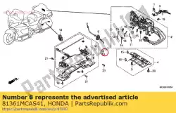 Ici, vous pouvez commander le attraper assy, ?? L sadd auprès de Honda , avec le numéro de pièce 81361MCAS41: