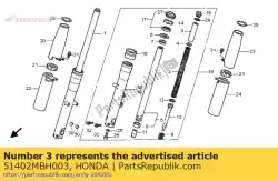Here you can order the collar,spring from Honda, with part number 51402MBH003: