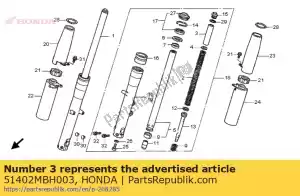 Honda 51402MBH003 collar,spring - Bottom side
