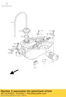 4413135G01, Suzuki, bracket,fuel ta suzuki rm z 450 2005 2006 2007, New