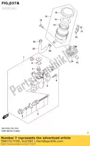 suzuki 5967317C00 cover,dust - Bottom side