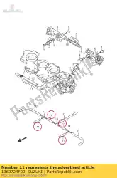 Ici, vous pouvez commander le tuyau, caoutchouc (l auprès de Suzuki , avec le numéro de pièce 1369724F00: