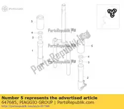 Aqui você pode pedir o manga em Piaggio Group , com o número da peça 647685: