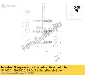 Piaggio Group 647685 manga - Lado inferior