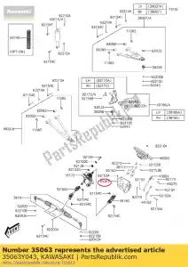 kawasaki 35063Y043 01 estadia, eps - Lado inferior