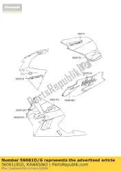 Qui puoi ordinare modello, lwr cowling, f da Kawasaki , con numero parte 560611810: