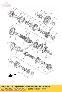 yamaha 903873200300 collar - Lado inferior