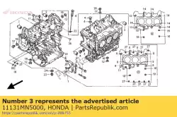 bus, motorhanger (a) van Honda, met onderdeel nummer 11131MN5000, bestel je hier online: