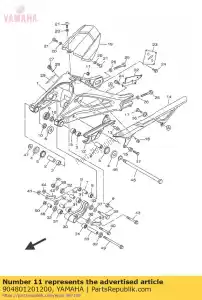 yamaha 904801201200 przelotka 122154860000 - Dół