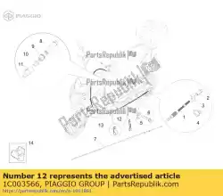 Aqui você pode pedir o braçadeira em Piaggio Group , com o número da peça 1C003566: