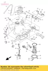 Aqui você pode pedir o suporte, tanque de combustível 2 em Yamaha , com o número da peça 33D241920000: