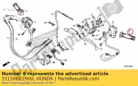 53150KZZ900, Honda, prise, l. manipuler honda  crf 250 2013 2014 2015 2017 2018 2019, Nouveau
