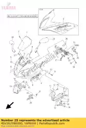 Aquí puede pedir placa, espejo 1 de Yamaha , con el número de pieza 4SV262980000: