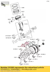 Tutaj możesz zamówić podk? Adka zx1400a6f od Kawasaki , z numerem części 922000331: