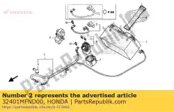 Here you can order the no description available at the moment from Honda, with part number 32401MFND00: