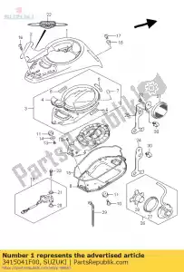 suzuki 3415041F00 zestaw walizek - Dół