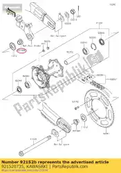 Here you can order the collar,rr axle,rh,l=20 from Kawasaki, with part number 921520735: