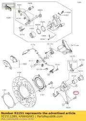 Ici, vous pouvez commander le boulon auprès de Kawasaki , avec le numéro de pièce 921511289: