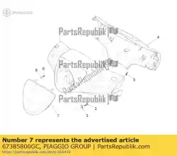 Qui puoi ordinare coprisella leggero da Piaggio Group , con numero parte 67385800GC: