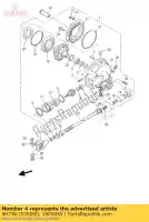 4H7461530000, Yamaha, colarinho guia yamaha bt xj xv 750 900 1000 1100 1986 1987 1988 1989 1990 1991 1992 1994 1995 1996 1997 1998 2000 2001 2002 2003 2004 2005 2006, Novo