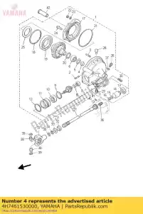 yamaha 4H7461530000 collar, guide - Bottom side