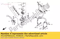 45156MEE010, Honda, clamper b, brake hose honda cbr  f rossi fr rr sport fs rra cbr600f cbr600fr cbr600fs cbr600rr 600 , New