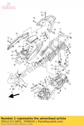 Qui puoi ordinare parafango, anteriore da Yamaha , con numero parte 5PS2151100P2: