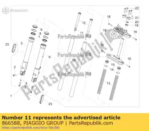 Piaggio Group 866588 ring - Onderkant