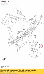 Suzuki 0918006260 entretoise, 6,5x9x7. - La partie au fond