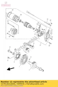 yamaha 1D7818010000 ensemble de pinceaux - La partie au fond