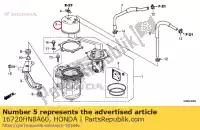 16720HN8A60, Honda, pokrywa, pompa paliwa honda  trx 420 500 680 2006 2007 2008 2009 2010 2011 2012 2013 2017 2018 2019 2020, Nowy