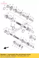 5VY174110100, Yamaha, Axle, main yamaha fz yzf r 1000 2004 2005 2006 2007 2008 2009 2010, New