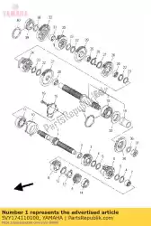 Qui puoi ordinare asse, principale da Yamaha , con numero parte 5VY174110100: