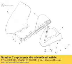 Ici, vous pouvez commander le couverture auprès de Piaggio Group , avec le numéro de pièce 67343300NM: