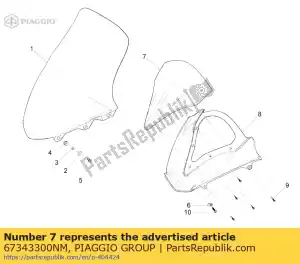 Piaggio Group 67343300NM couverture - La partie au fond