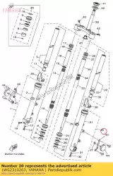 Ici, vous pouvez commander le fourche avant (l auprès de Yamaha , avec le numéro de pièce 1WS2310203: