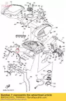 B902412Y01, Yamaha, suporte, tanque apto yamaha xsr900al mtm850l xsr900am mtm850m xsr900aspm 900 , Novo