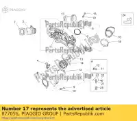 877056, Piaggio Group, Tuyau d'admission lh moto-guzzi stelvio zgulze00, zgulzg00, zgulzu01 1200 2009 2011 2016 2017, Nouveau