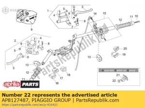 aprilia AP8127487 lichte connector - Onderkant