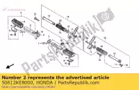 50612KE8000, Honda, bar, r. étape principale honda cb f (e) nsr s (p) netherlands / bel xrv zb (j) 50 125 450 650 1984 1986 1988 1989 1993 1994, Nouveau