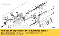 ring, vasthouden van Honda, met onderdeel nummer 43238SD2931, bestel je hier online: