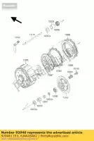 920461193, Kawasaki, Rolamento-agulha kx250-g1 kawasaki kdx kx 250 500 1989 1990 1991 1992 1993 1994 1995 1996 1997 1998 1999 2000 2001 2002 2003, Novo