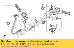 kabel comp. A, gas geven van Honda, met onderdeel nummer 17910MCSD90, bestel je hier online: