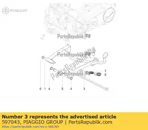 Piaggio Group 597043 tornillo - Lado inferior